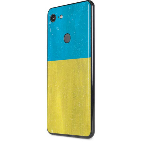Ukraine Flag Distressed Google Pixel 3 XL Skin